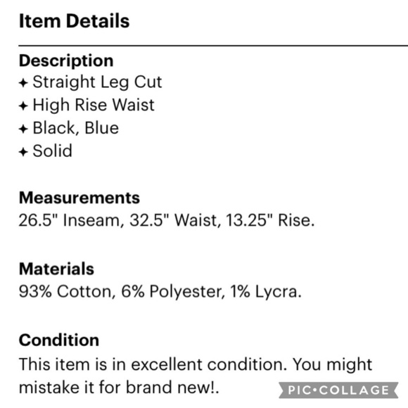 Joe’s Jeans The Braxton High Rise Straight Jeans - Picture 3 of 3